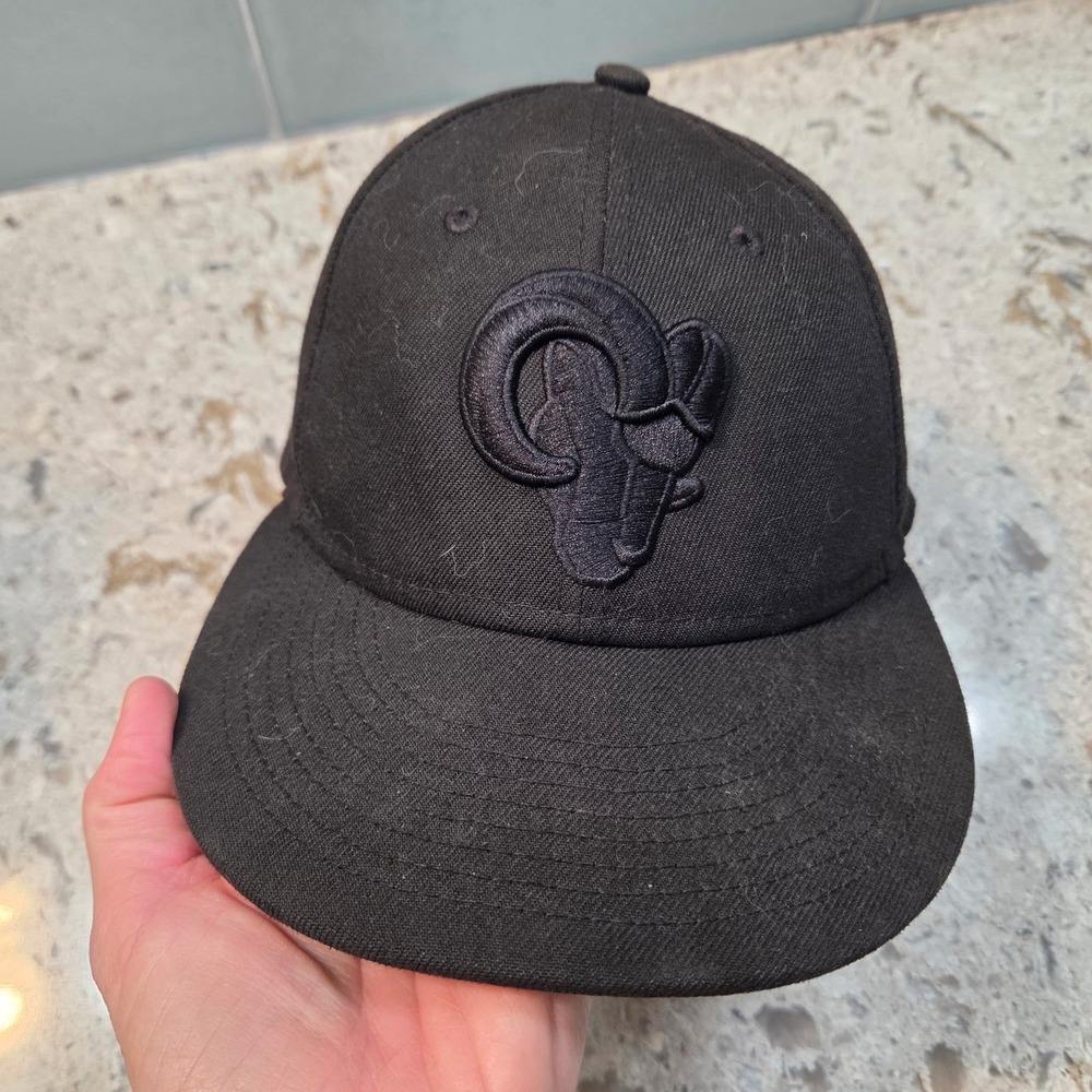LA Rams New Era 59FIFTY Fitted‎ Hat 7 1/8 Large NFL Cap